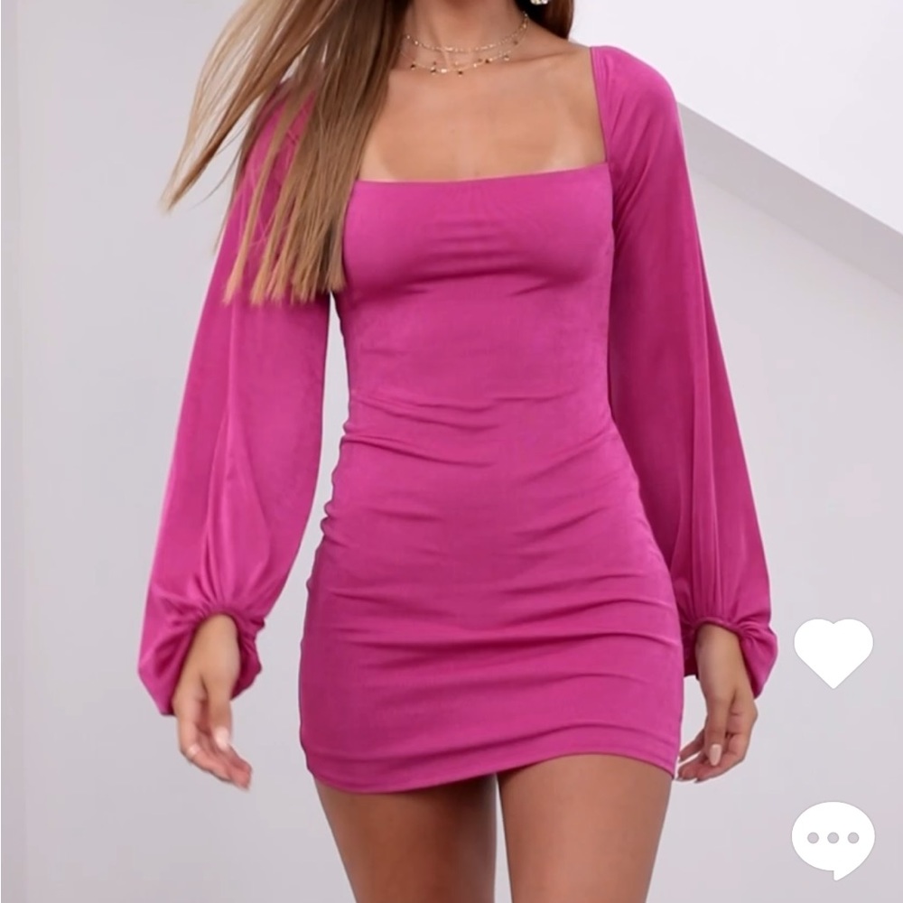 pink hoco/party mini dress